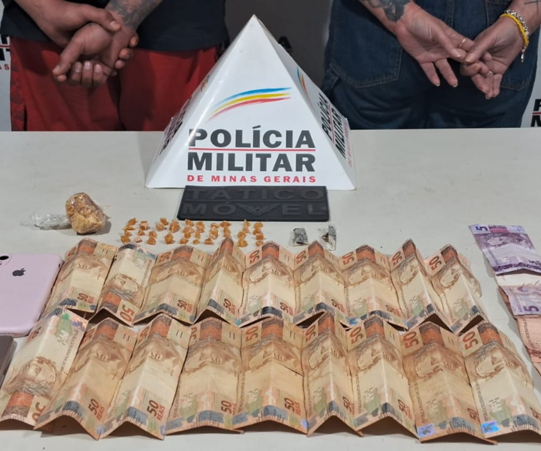 Casal de Delta/MG é preso com crack e maconha após perseguição e abordagem na BR-050