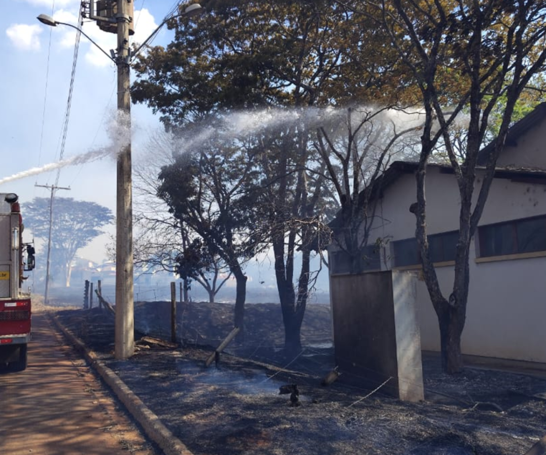 Incêndios em Uberaba mobilizam bombeiros e atingem 20 hectares (foto: divulgação/ Corpo de Bombeiros)
