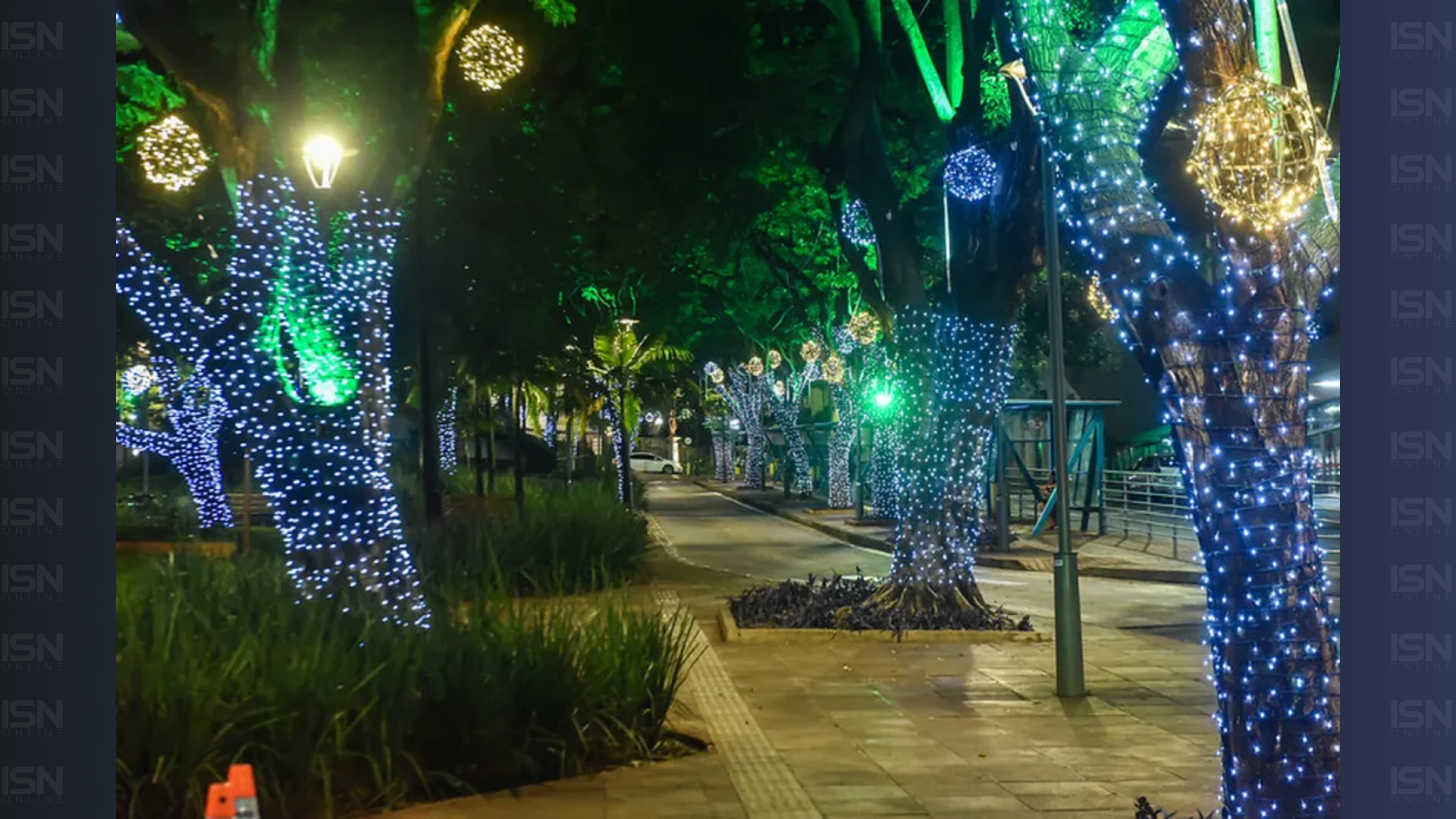 Decoração natalina celebra história, cultura e pontos icônicos de Uberaba, com tema “Contando Nossa História” (foto: divulgação/ PMU)