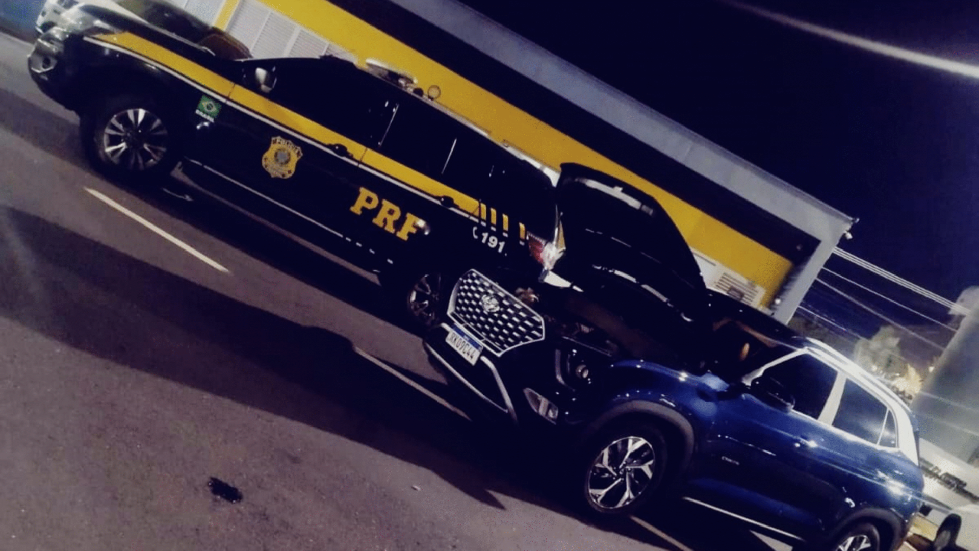 PRF recupera carro clonado na BR-050 em Uberaba durante fiscalização noturna