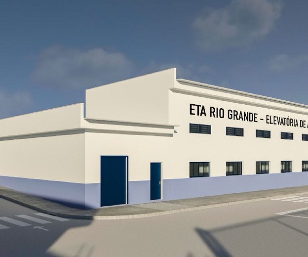 Perspectiva do projeto da nova Estação de Tratamento de Água IV, vinculada ao sistema Rio Grande (foto: divulgação/ CODAU)