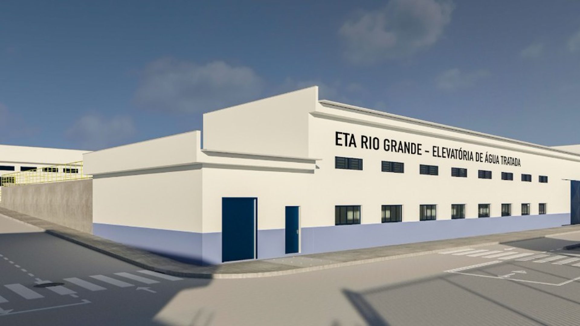Perspectiva do projeto da nova Estação de Tratamento de Água IV, vinculada ao sistema Rio Grande (foto: divulgação/ CODAU)