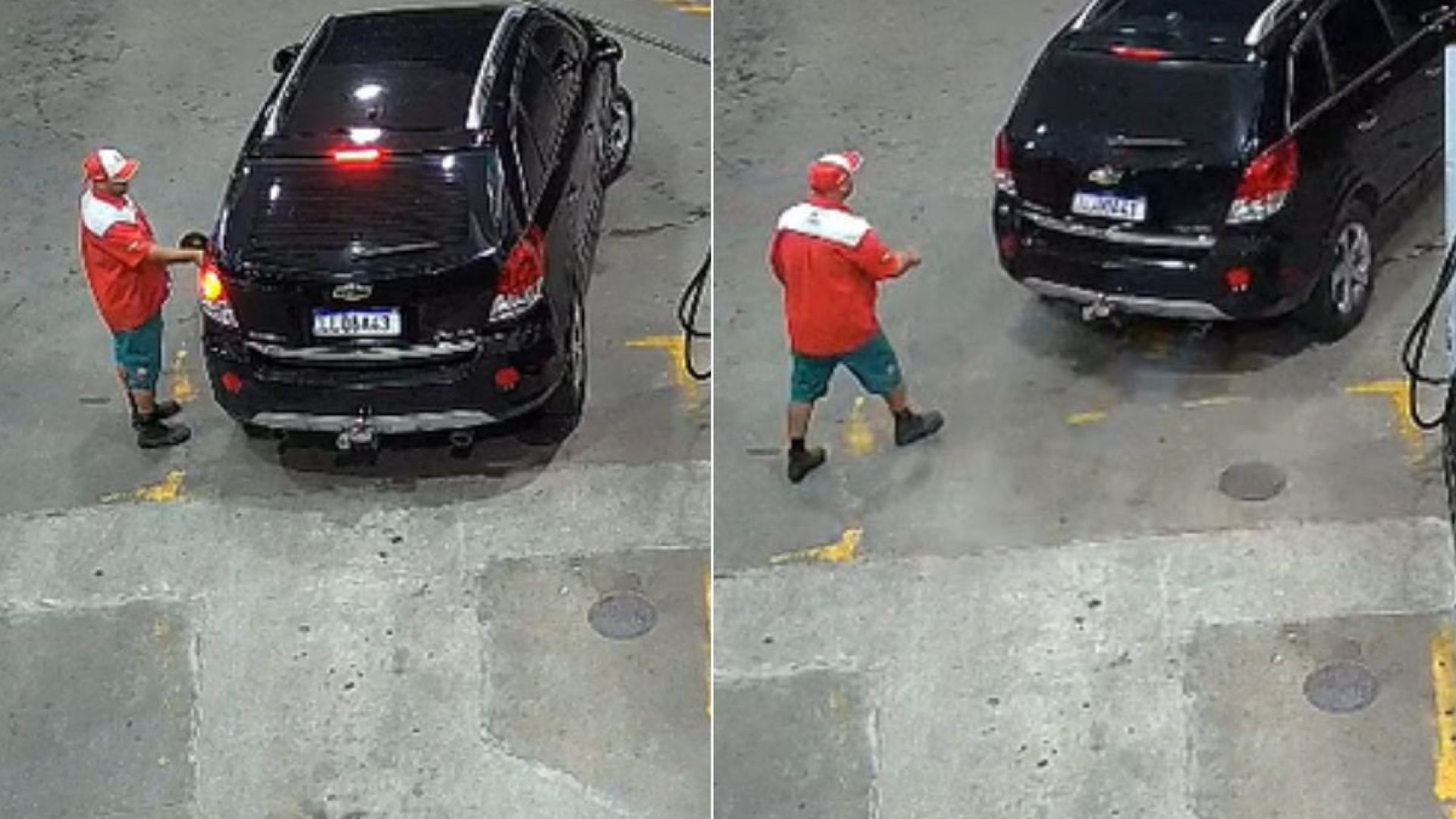 Um motorista encheu o tanque do carro e deixou um posto na Avenida Ministro Marcos Freire, em Praia Grande, no litoral de São Paulo...