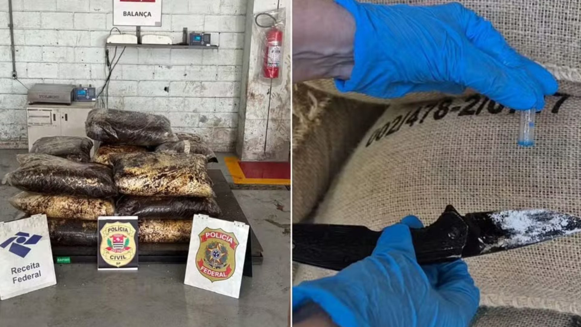 702kg de cocaína