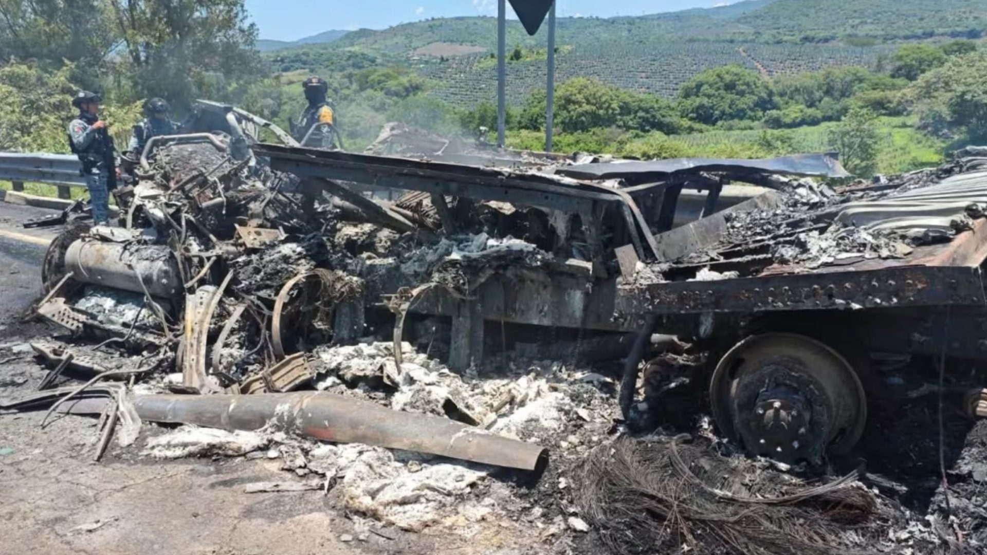 Acidente em rodovia no México