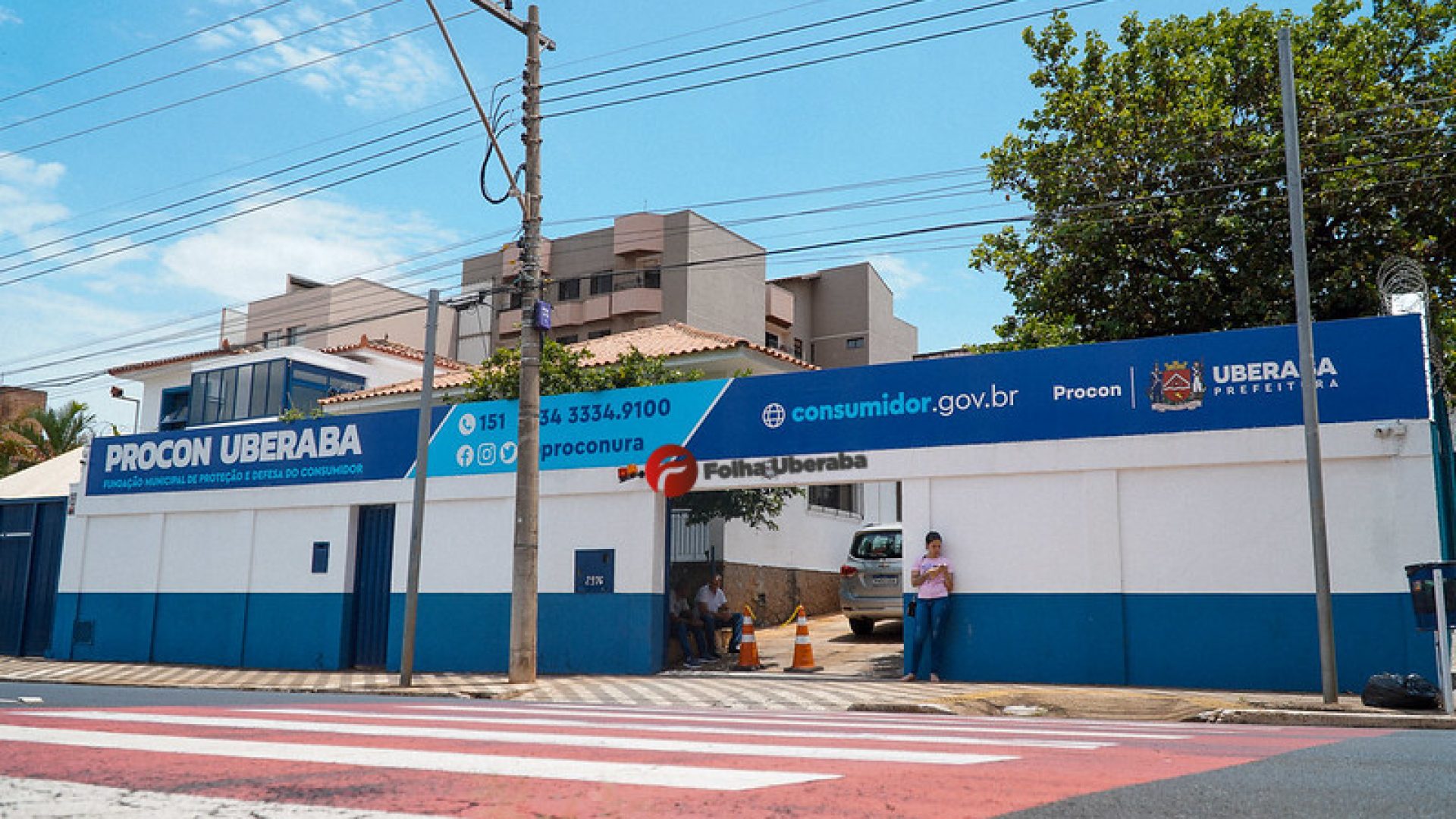 Frente do prédio do Procon de Uberaba