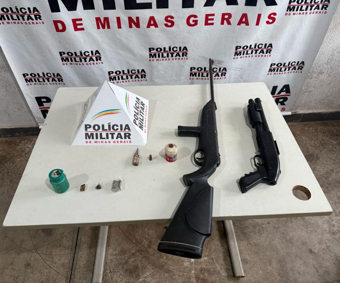 Materiais apreendidos pela Policia Militar.
(foto: Ascom/PMU)