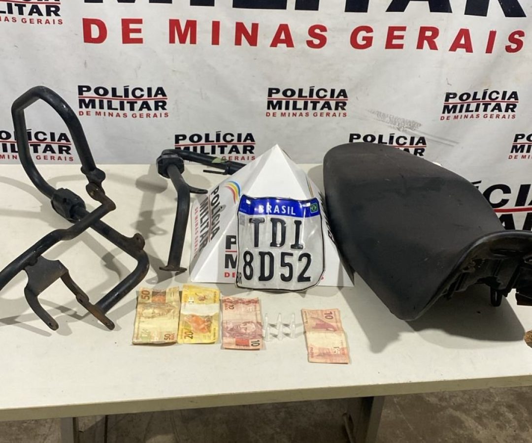 Materiais apreendidos pela Policia Militar em Uberaba