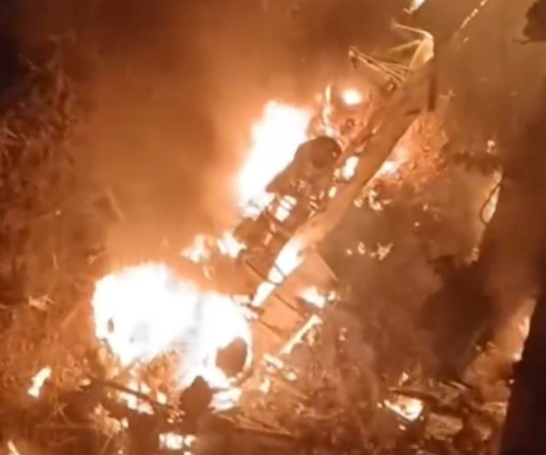 Acidente aconteceu entre na MGC-497 entre Uberlândia e Prata (foto: reprodução/Redes Sociais)
