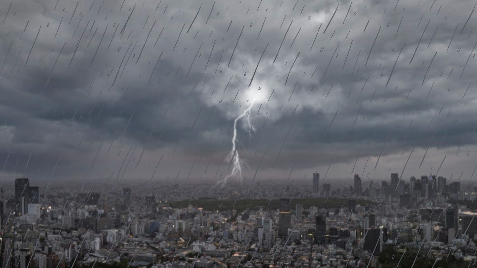 Chuva forte e frente fria derrubam temperaturas no Brasil