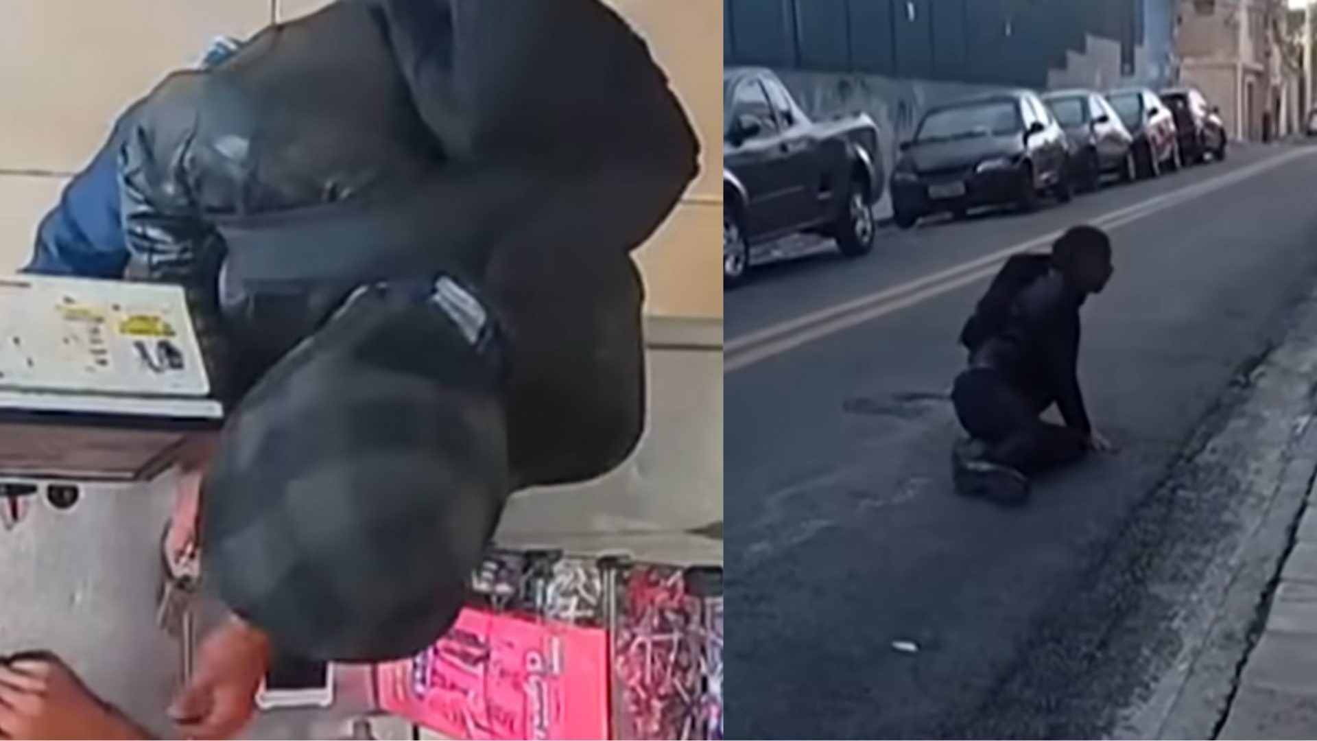 Cliente tenta assaltar mercado, é baleado e pede perdão