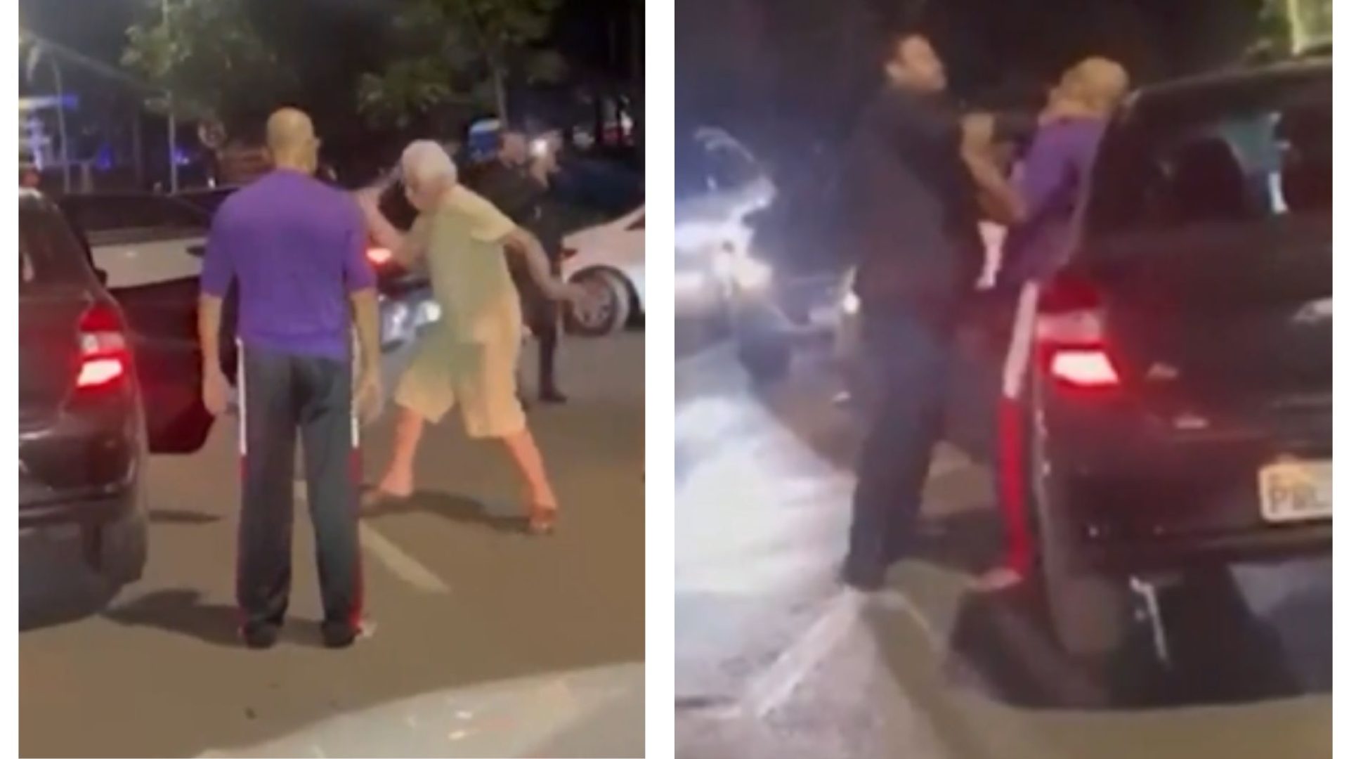 Colisão entre carros termina em agressão contra idoso em Brasília