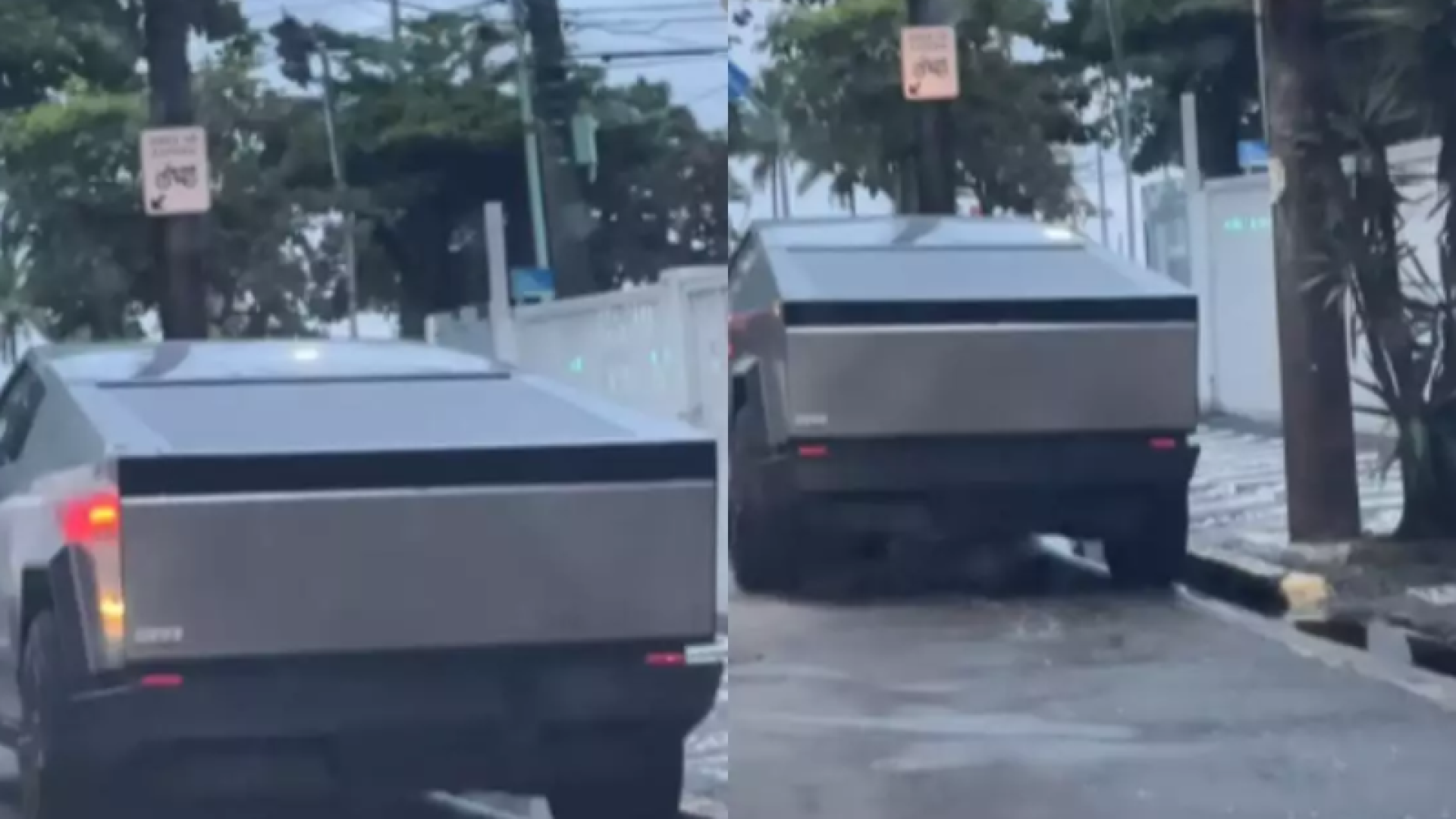 O carro de Elon Musk é flagrado na orla de Santos