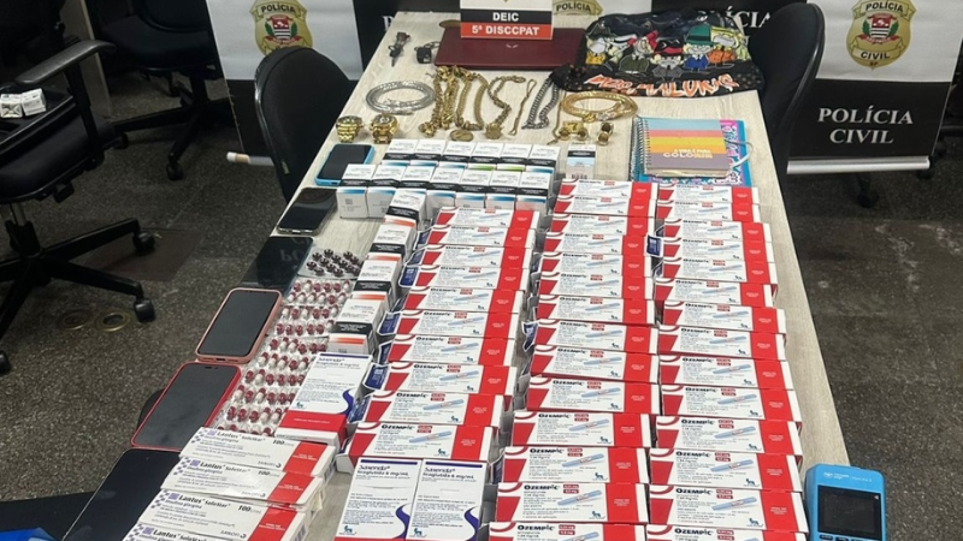 Quadrilha invade farmácia e rouba Ozempic