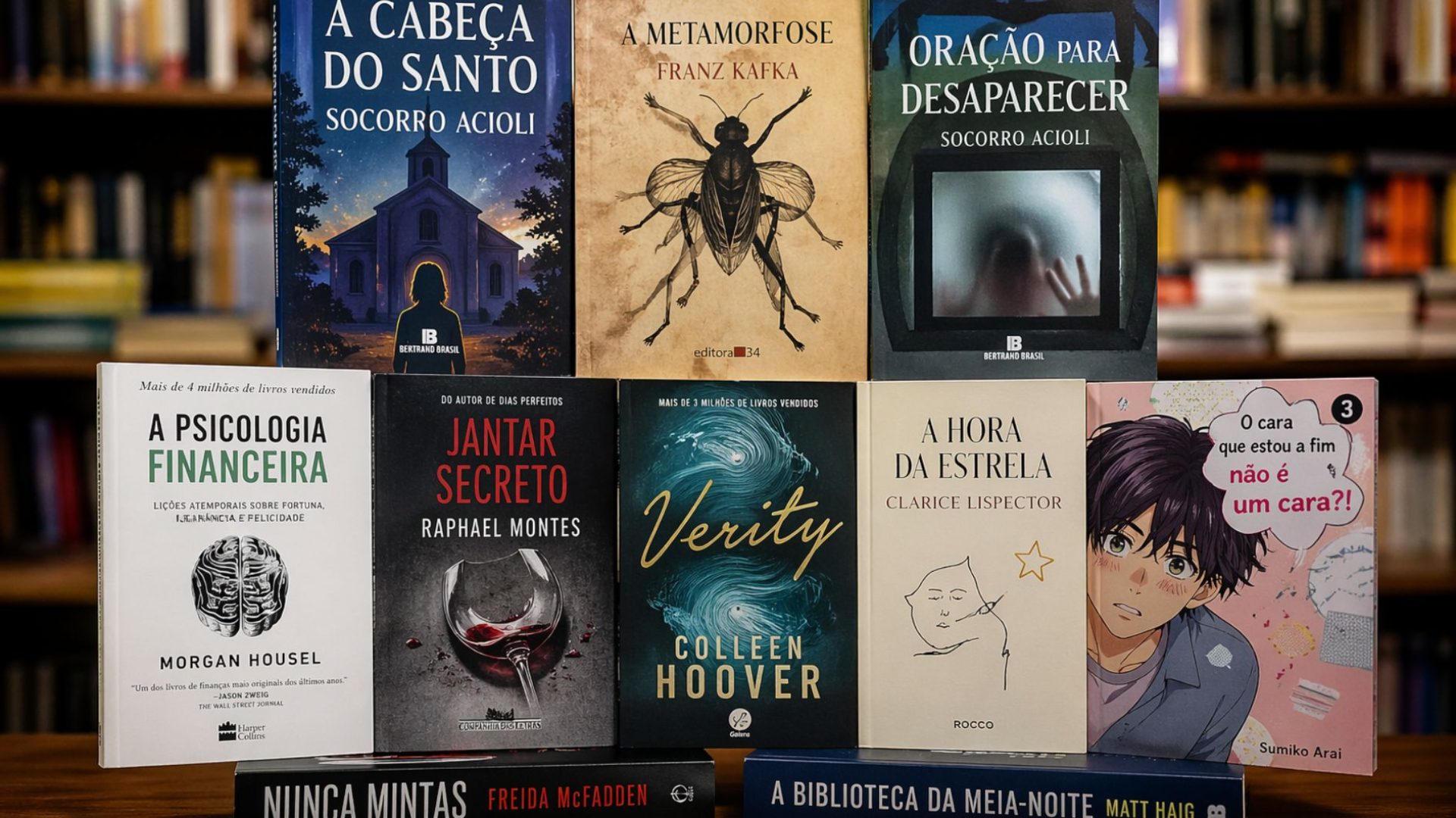 Dia Mundial do Livro os 10 mais vendidos em 2026
