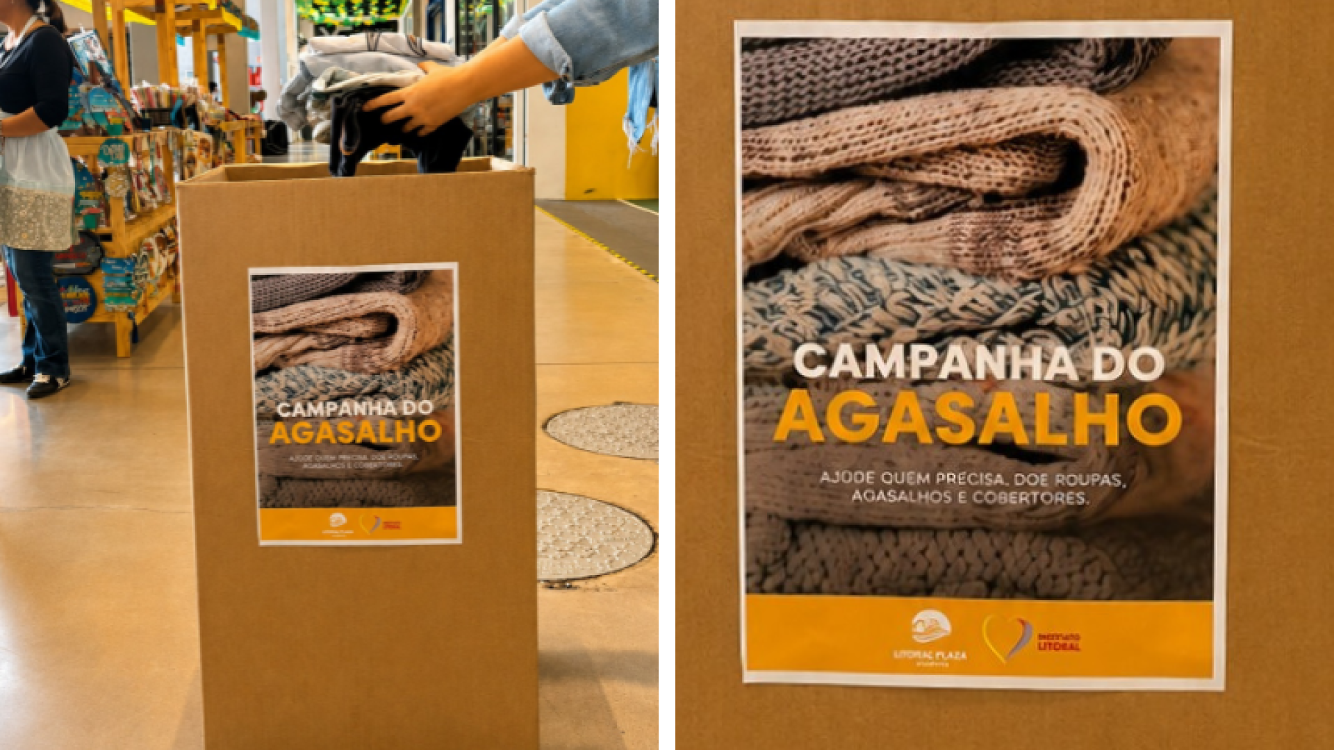 Campanha do Agasalho arrecada roupas e cobertores no Pátio Aviação até julho