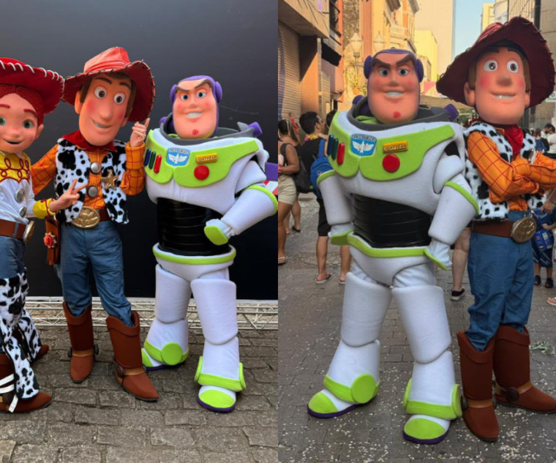 Cine Roxy promove fim de semana especial de Toy Story com personagens e sketches gratuitos na Baixada Santista
