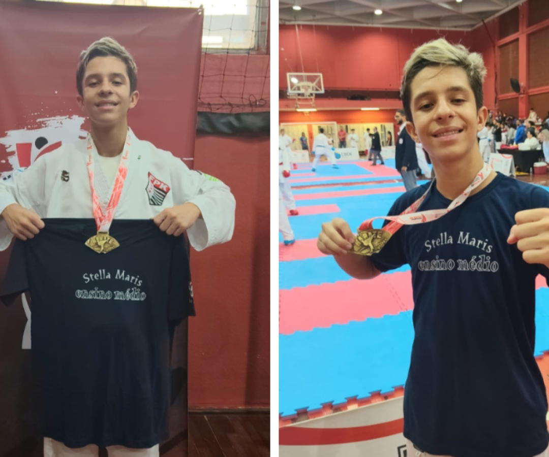Santista Diogo Rema vence etapa estadual do Circuito Escolar de Caratê