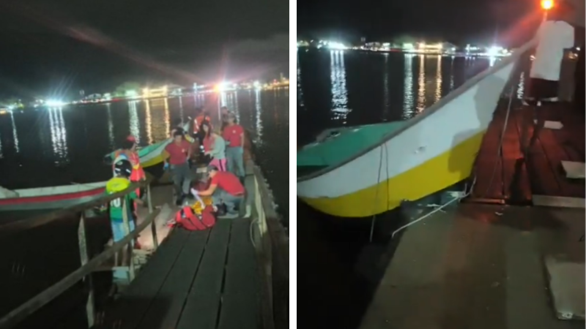 Barco atinge píer em marina de São Vicente e deixa três feridos