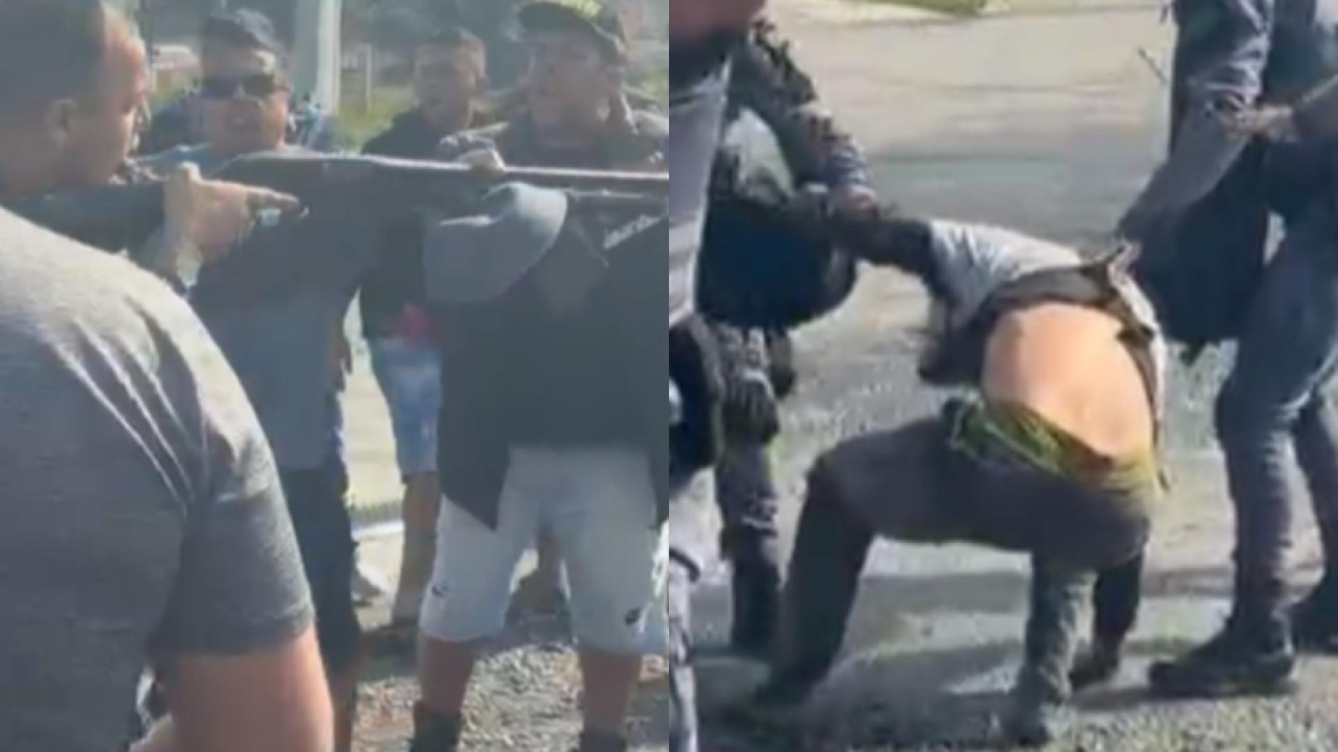 Confronto entre PMs e caminhoneiros marca segundo dia de greve em Santos