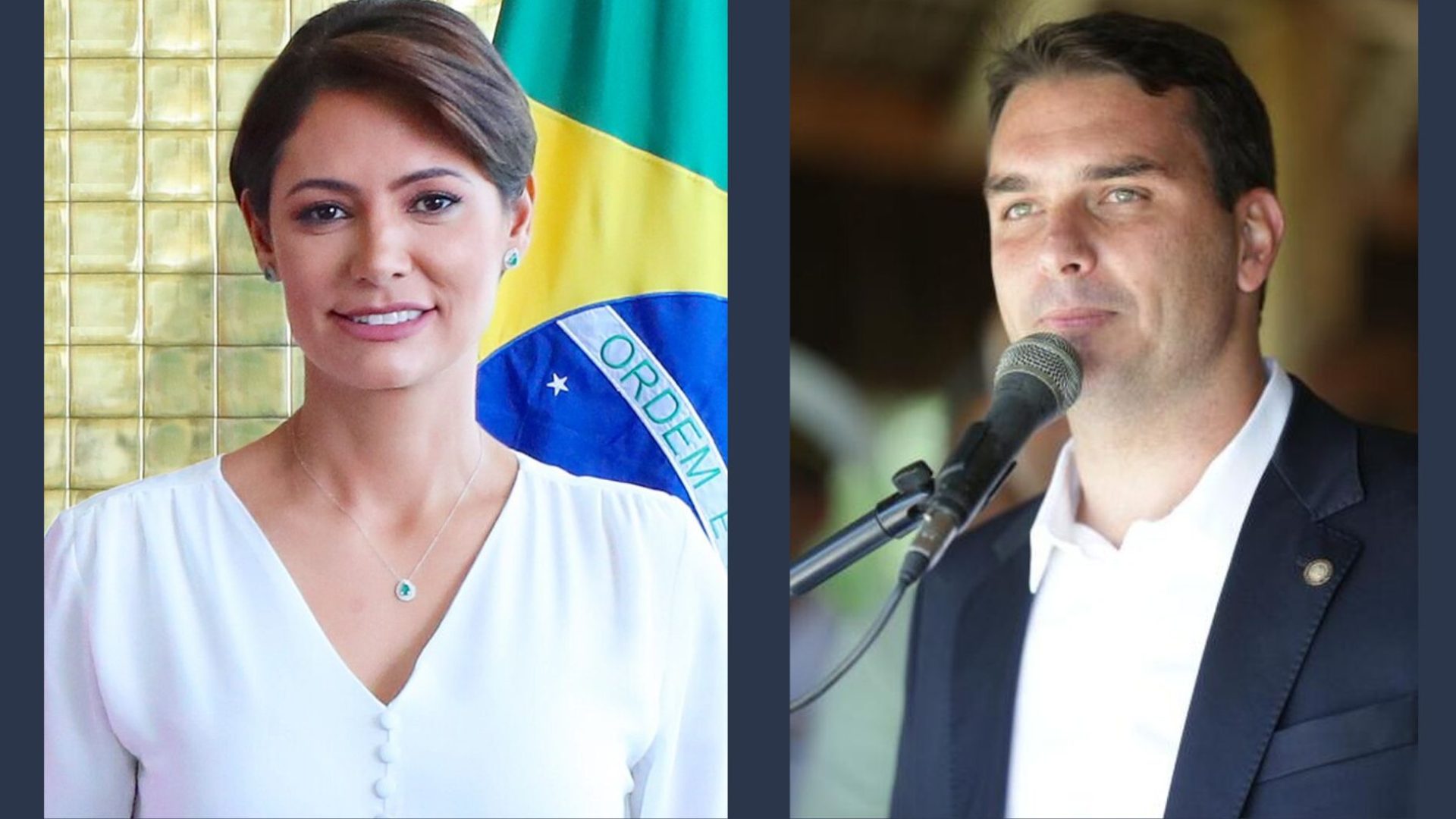 Flávio Bolsonaro avalia vice ligada a Michelle Bolsonaro