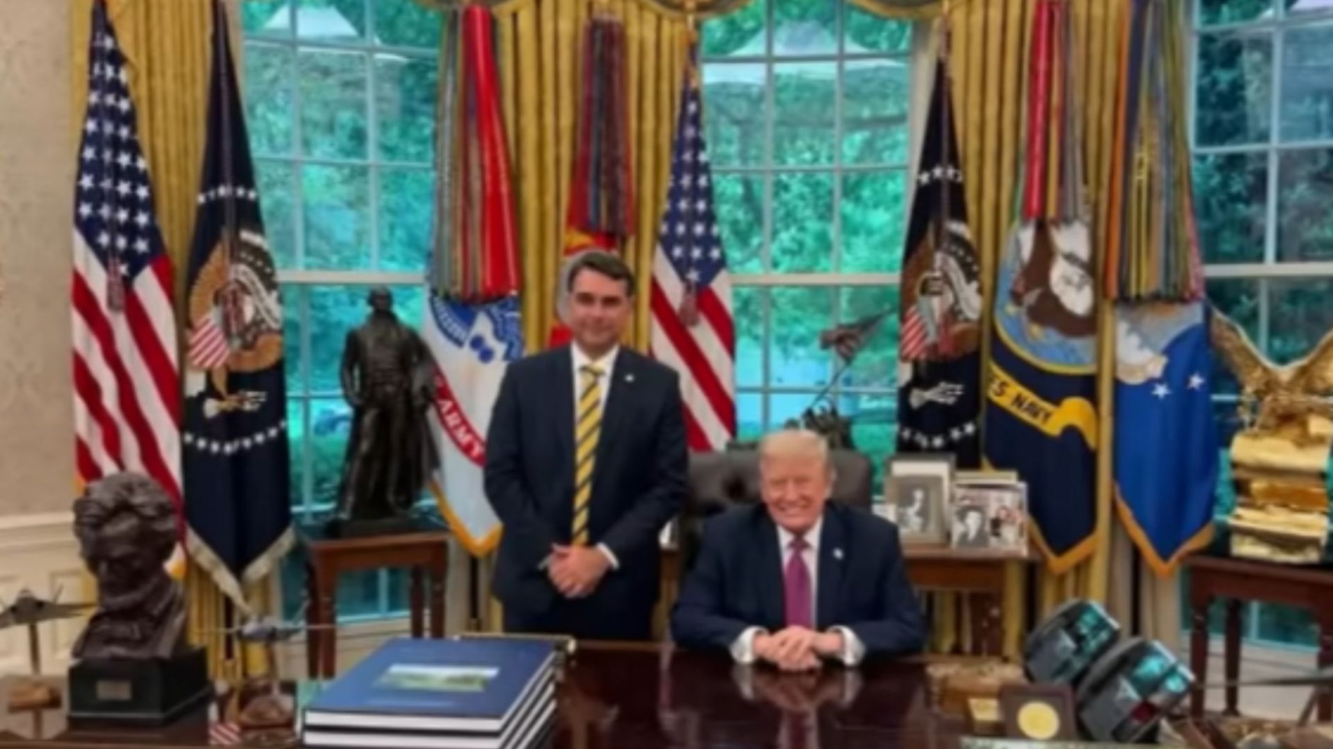 Flávio Bolsonaro Trump