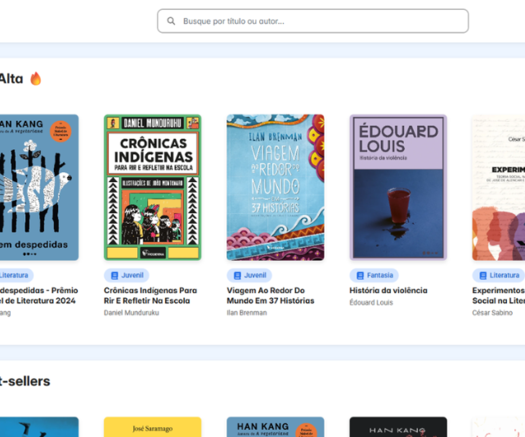 Ministério da Educação lança MEC Livros, uma plataforma de biblioteca digital gratuita para livros. Foto: Reprodução