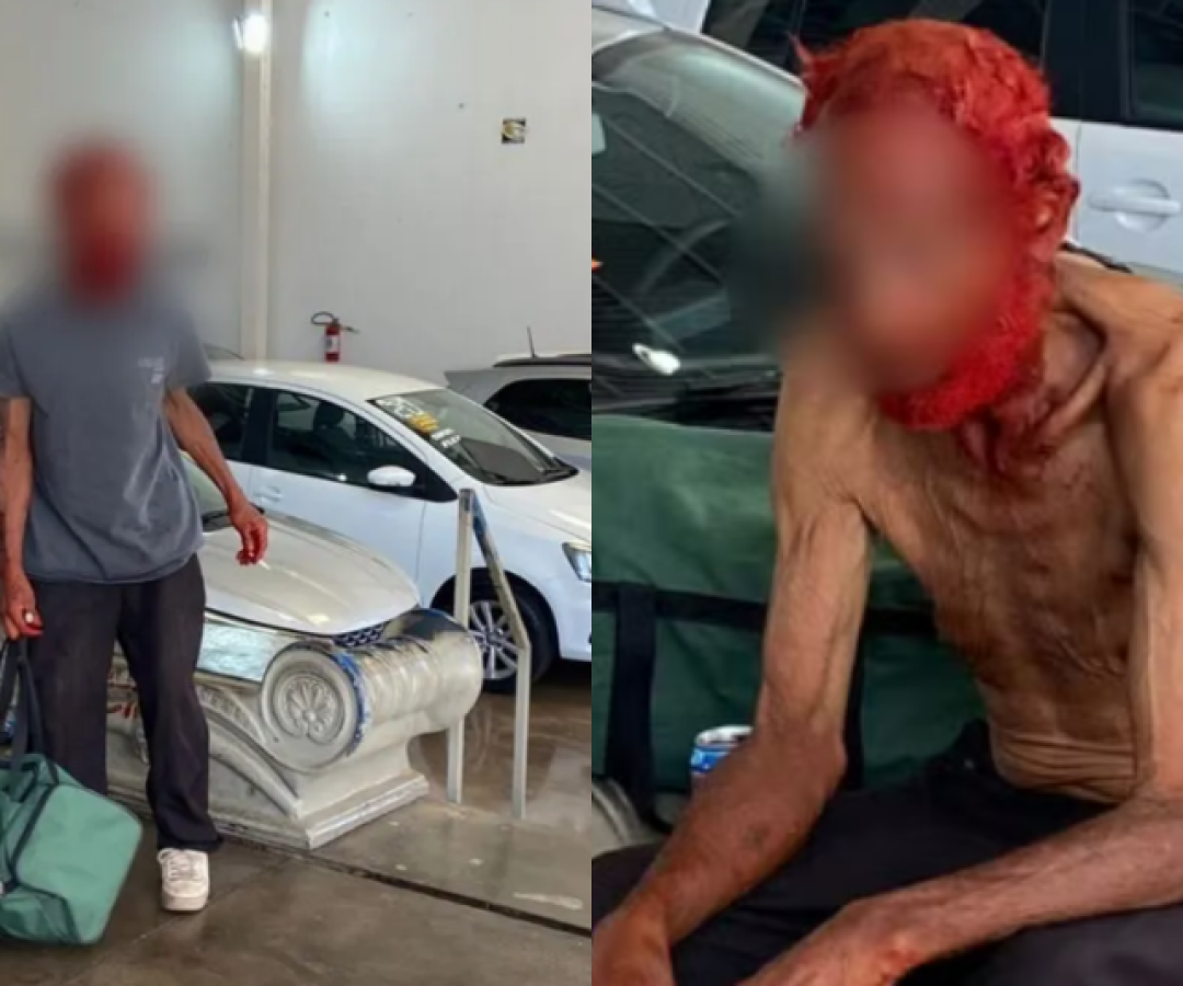 Empresário pinta cabelo de idoso em situação de rua por doações; Ministério Público acompanha