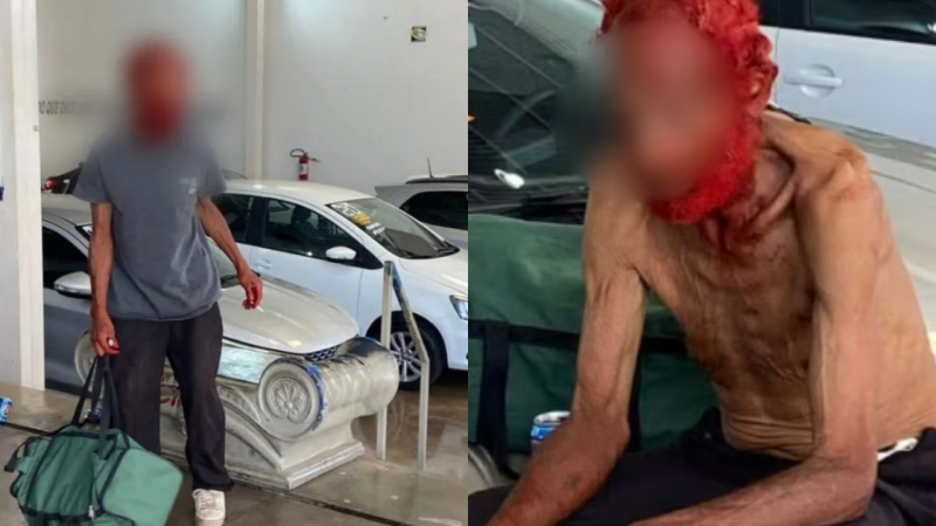 Empresário pinta cabelo de idoso em situação de rua por doações; Ministério Público acompanha