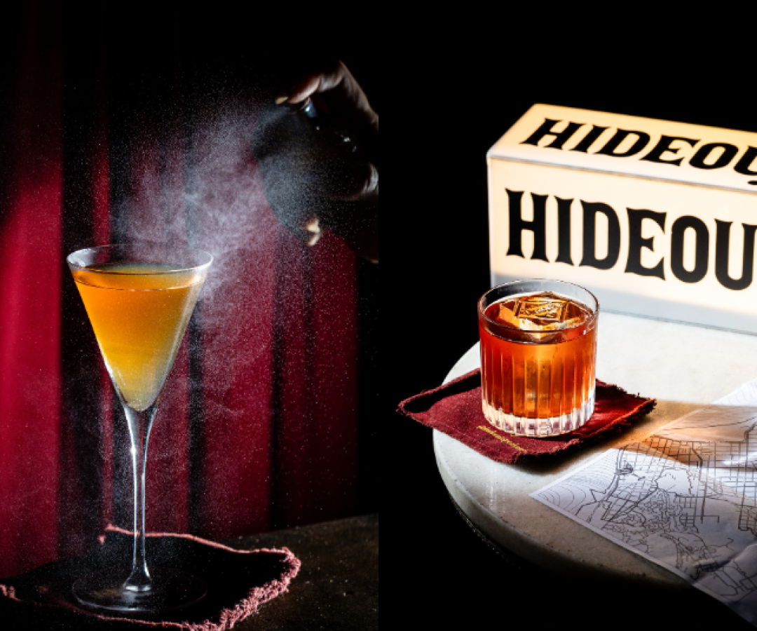 Hideout Speakeasy celebra sete anos com nova carta inspirada em Santos e na cena gastronômica da cidade