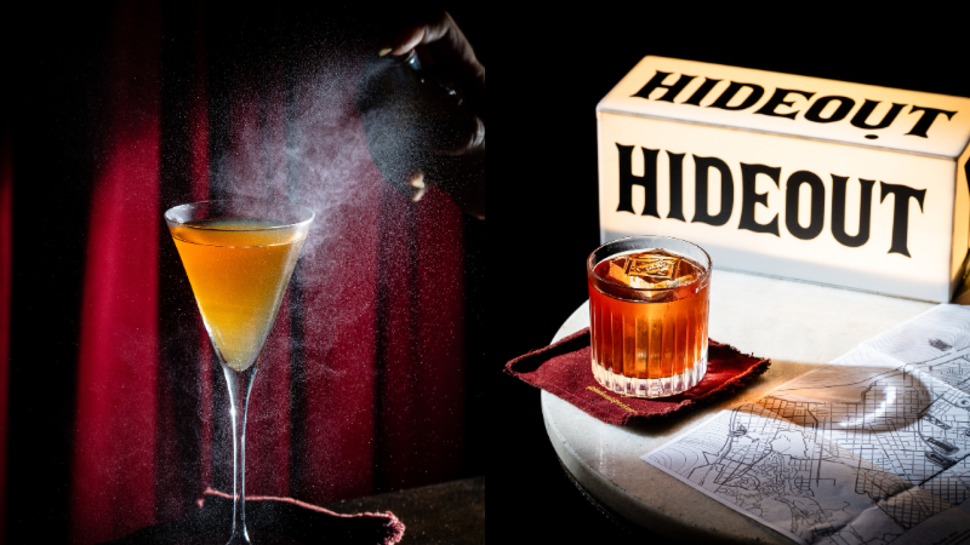 Hideout Speakeasy celebra sete anos com nova carta inspirada em Santos e na cena gastronômica da cidade