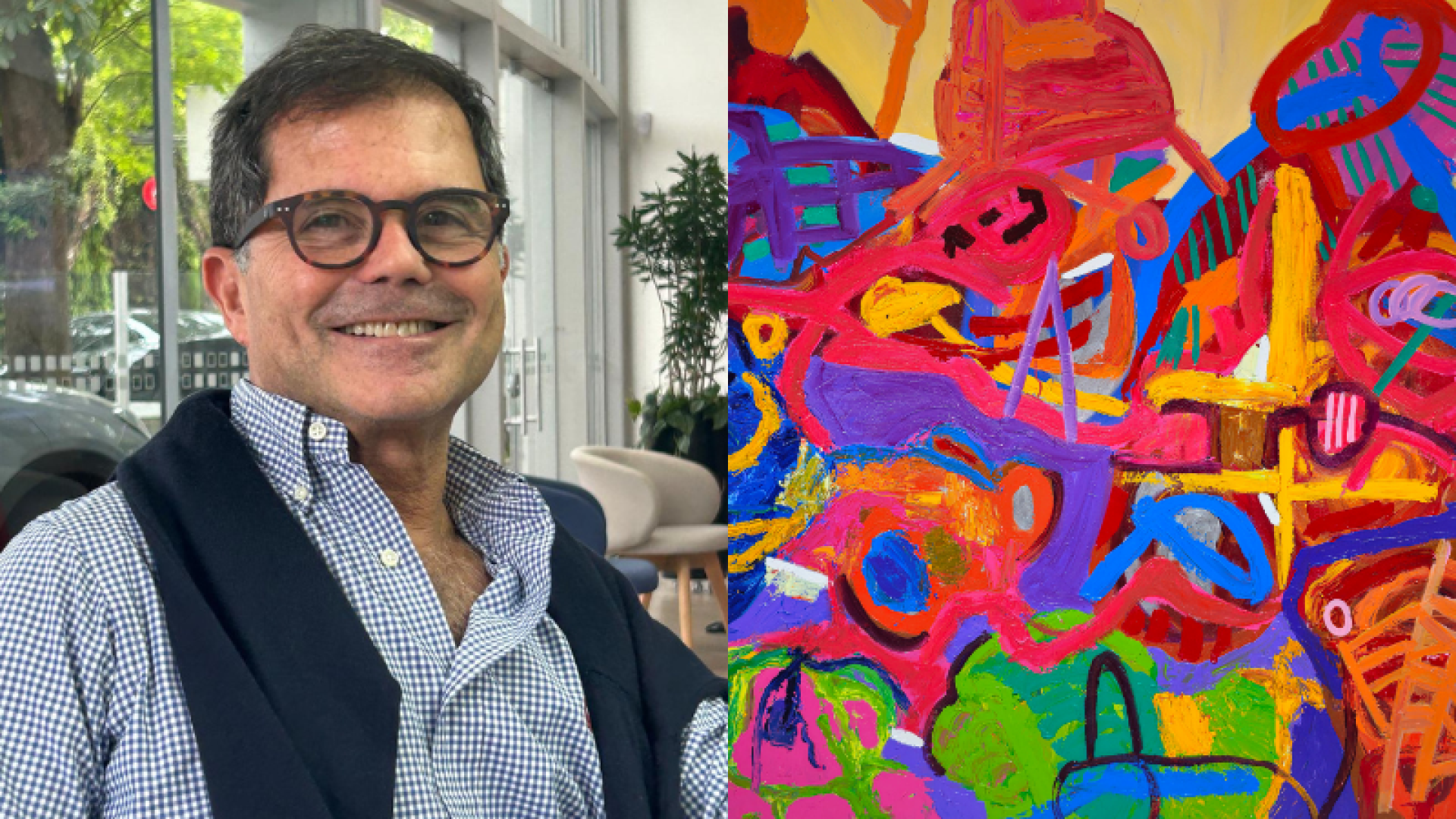 Exposição de Naji Ayoub na Pinacoteca de Santos: A pintura como experiência sensorial