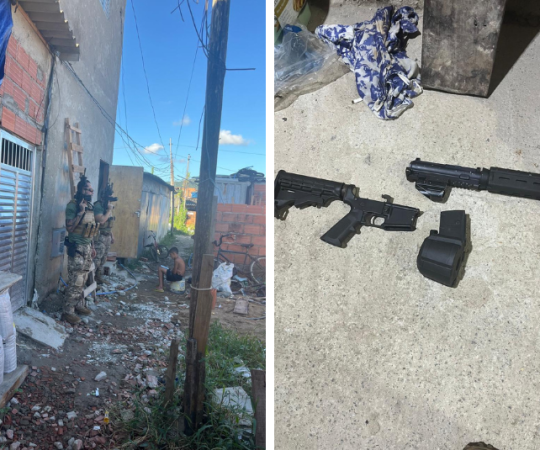 Operação prende 155 foragidos e desmonta laboratório de drogas na Baixada Santista