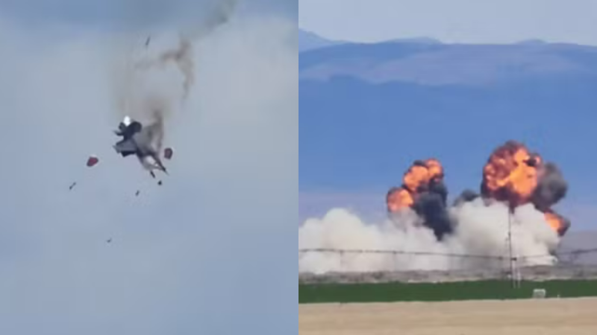 Dois caças da Marinha dos EUA colidem no ar durante show aéreo
