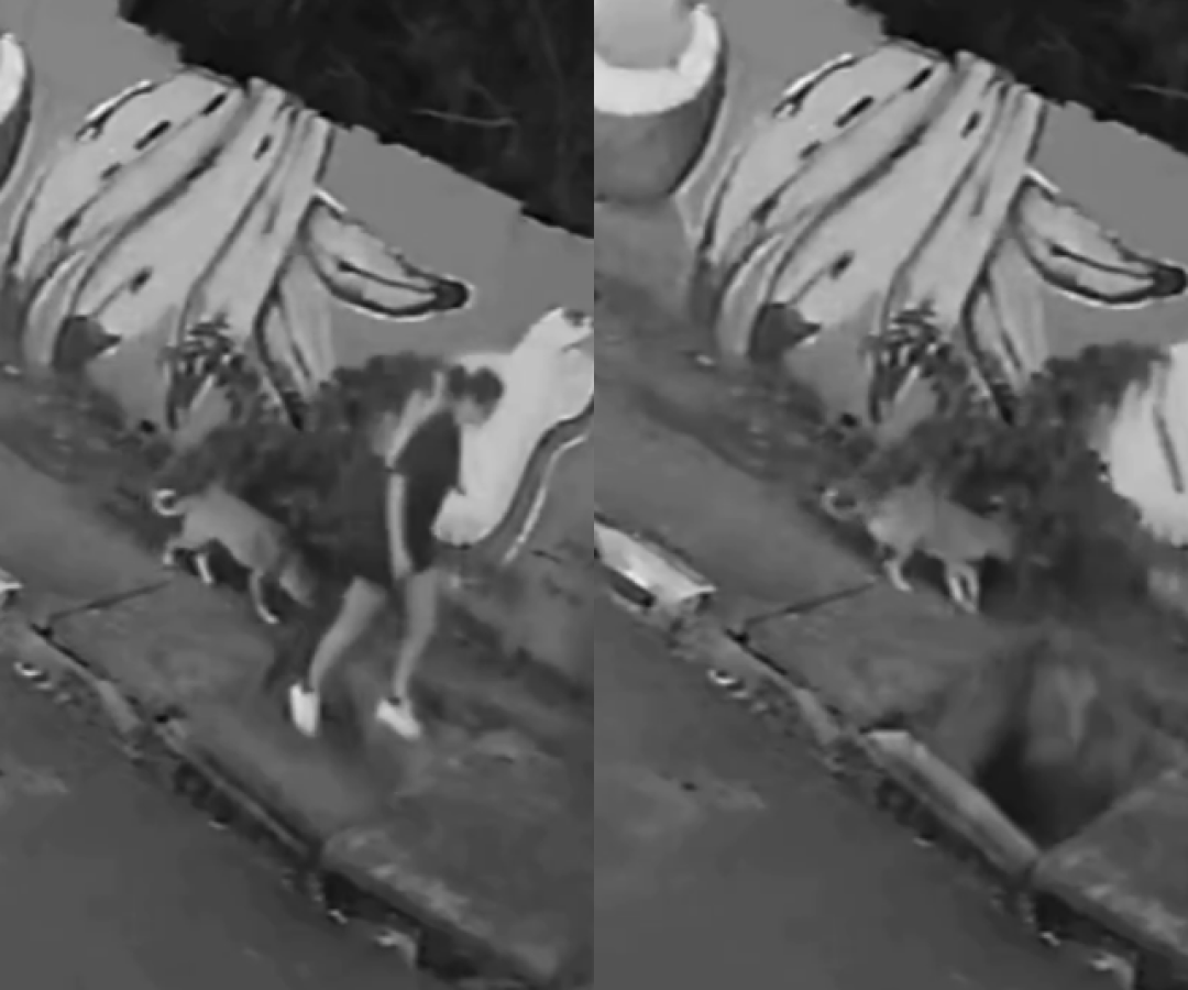 Jovem cai em buraco após tampa de bueiro ceder em Cuiabá