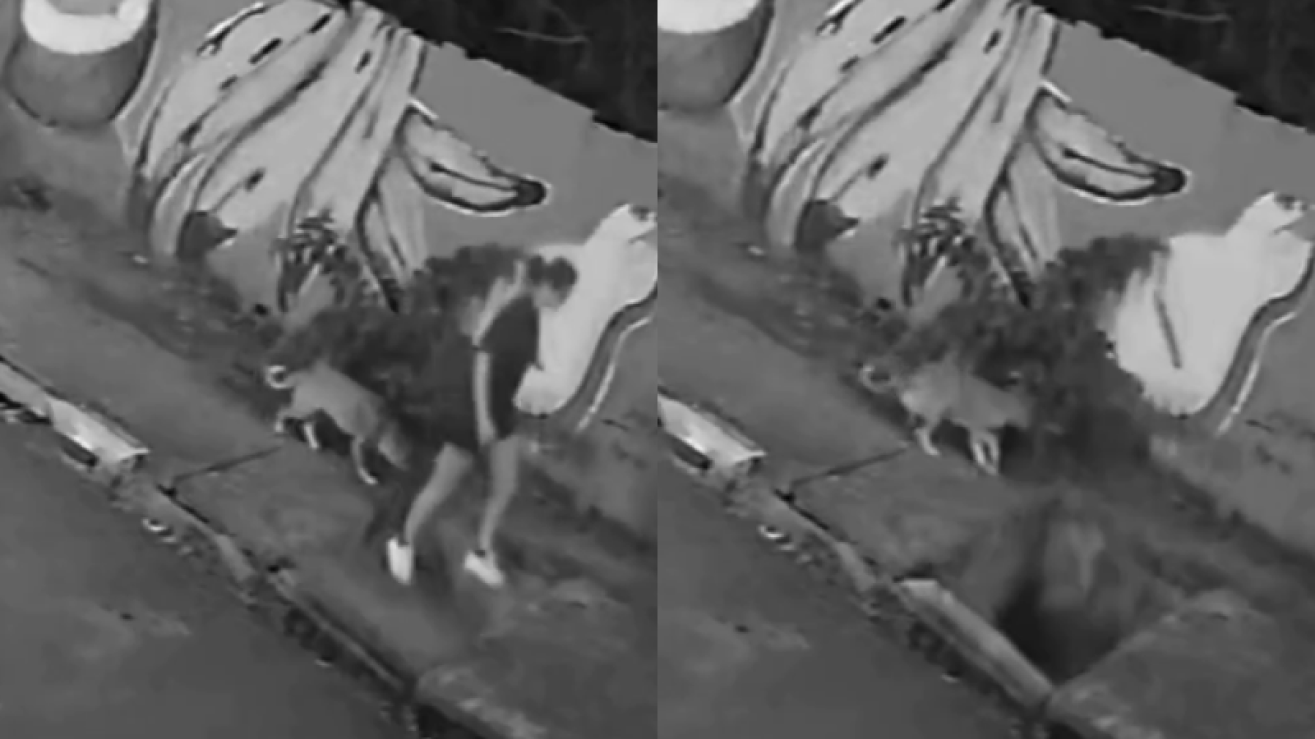 Jovem cai em buraco após tampa de bueiro ceder em Cuiabá