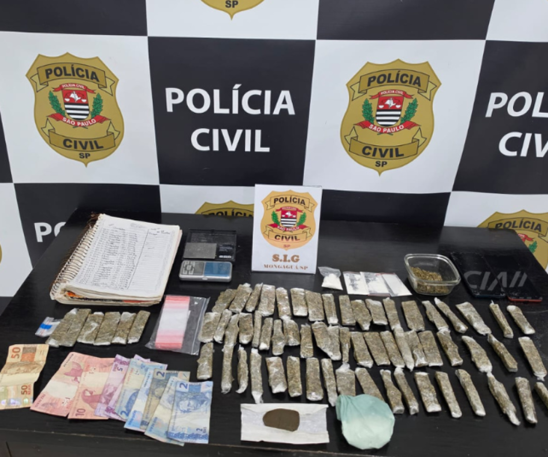 Polícia Civil prende homem com cocaína, maconha e Ice, em Mongaguá