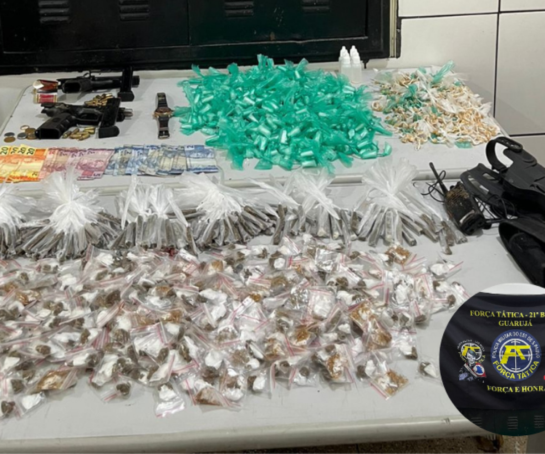 Operação policial em Guarujá termina com dois mortos em confronto e apreensão de armas