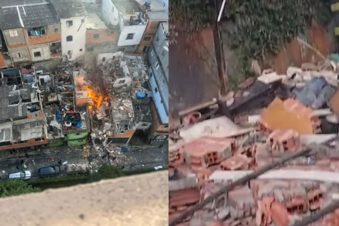 Uma casa explodiu e causou um incêndio no bairro Alvorada, na região do Jaguaré, Zona Oeste de São Paulo, na tarde desta segunda-feira...