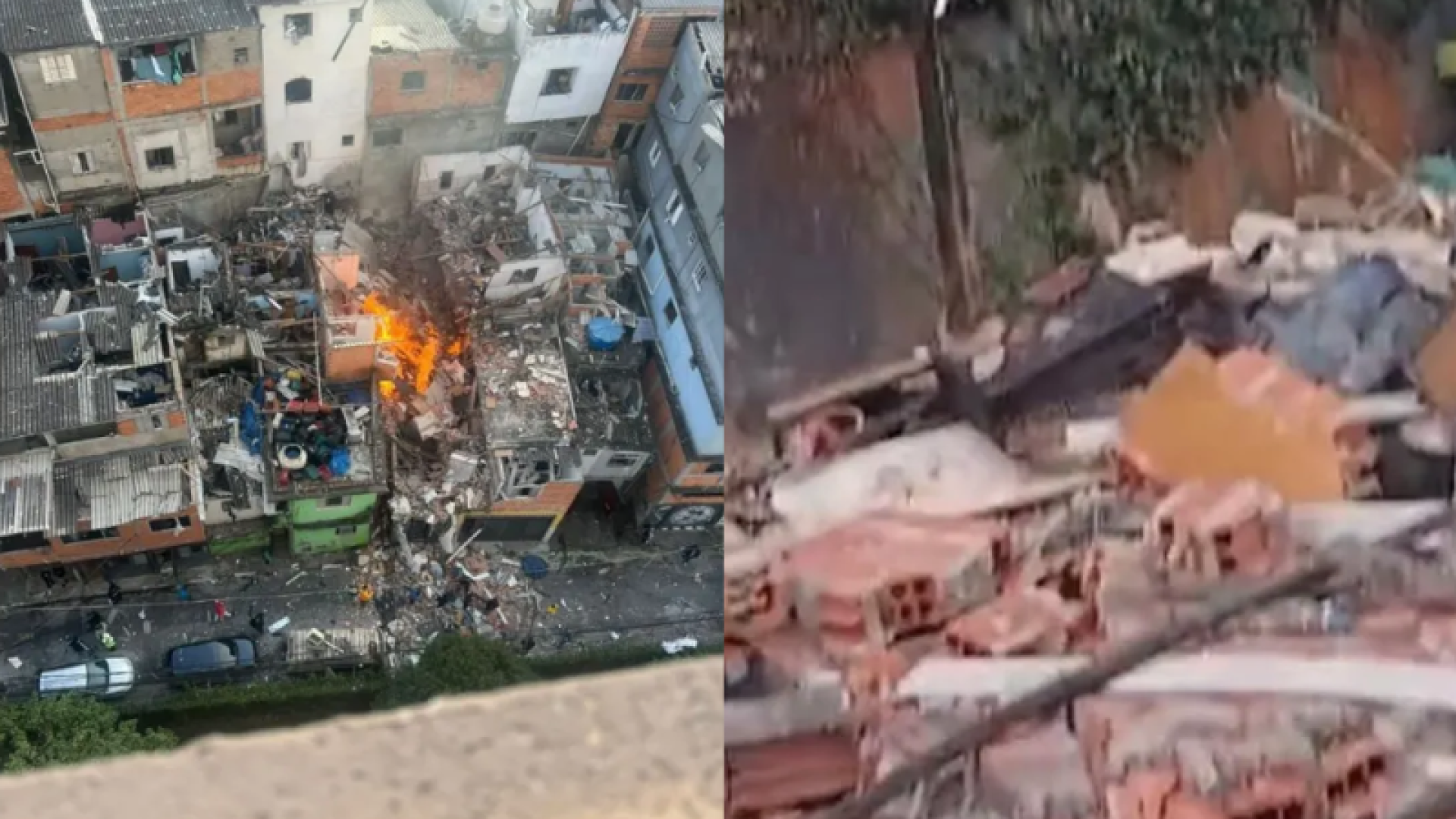 Uma casa explodiu e causou um incêndio no bairro Alvorada, na região do Jaguaré, Zona Oeste de São Paulo, na tarde desta segunda-feira...