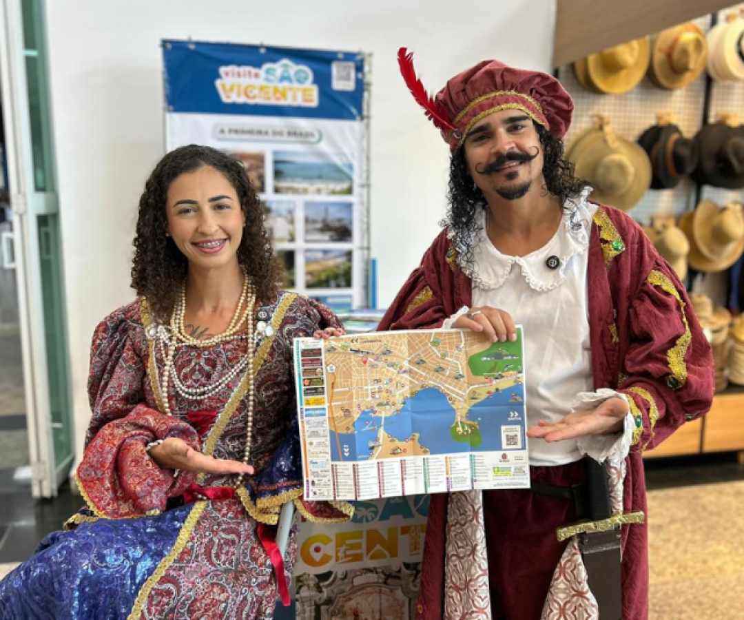 Durante a temporada de cruzeiros 2025/2026, passageiros que desembarcam no terminal Concais, em Santos, estão sendo recebidos...