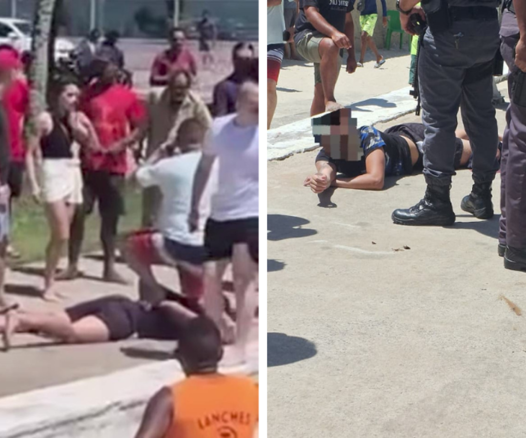 Homem é baleado após tentativa de assalto na Praça das Bandeiras, em Guarujá