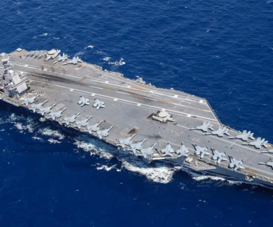 O Pentágono anunciou nesta sexta-feira (24) o envio do grupo de ataque liderado pelo porta-aviões USS Gerald R. Ford...