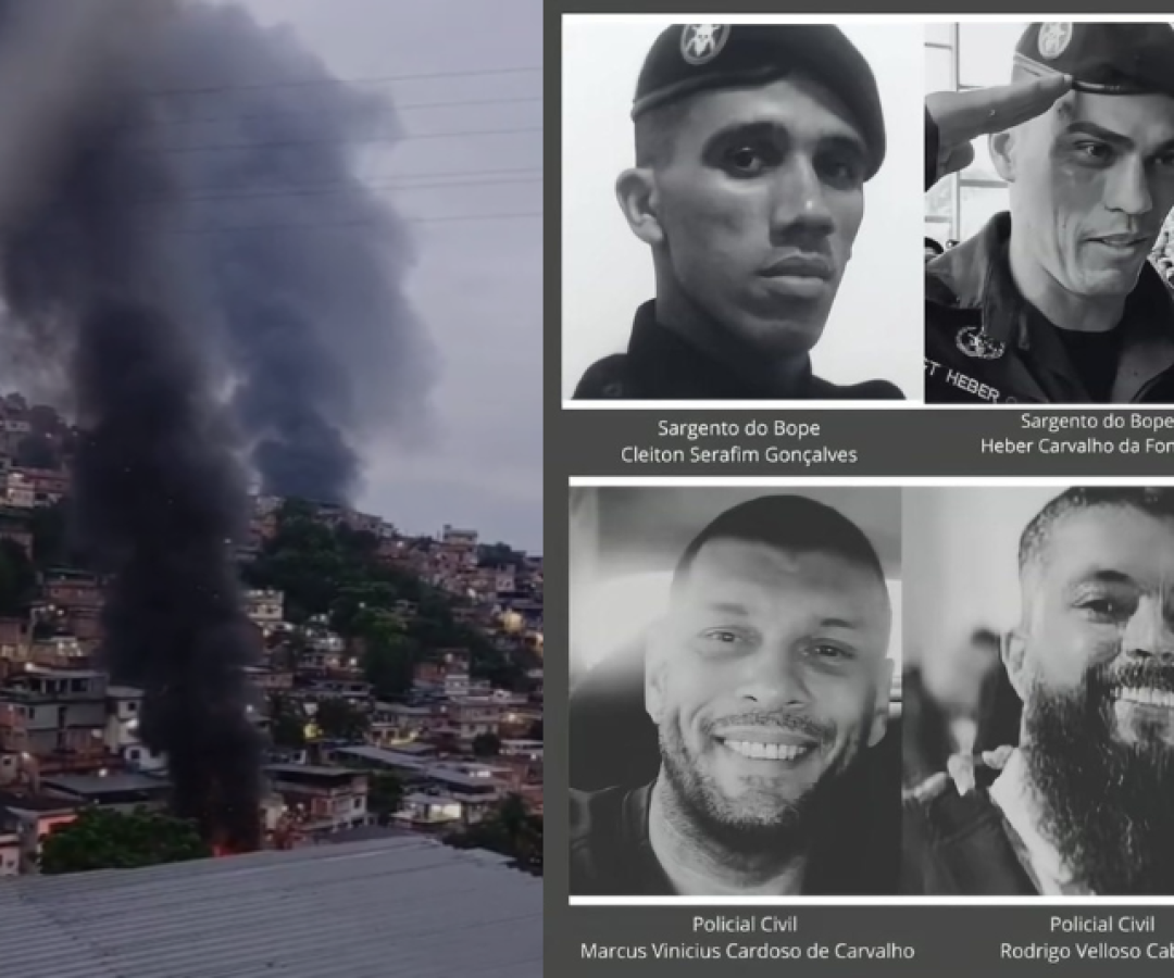 Quatro policiais — dois civis e dois militares — foram mortos nesta terça-feira (28) durante a megaoperação nos complexos do Alemão...