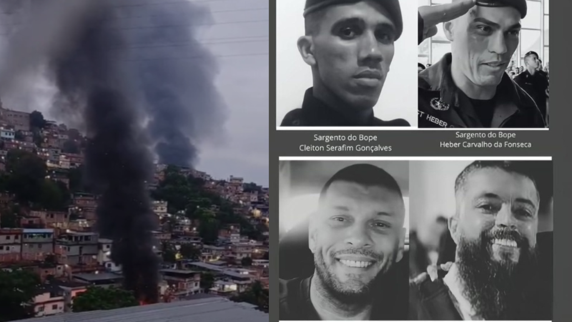 Foto portal Baixada – 2025-10-29T121834.447 Quatro policiais — dois civis e dois militares — foram mortos nesta terça-feira (28) durante a megaoperação nos complexos do Alemão...
