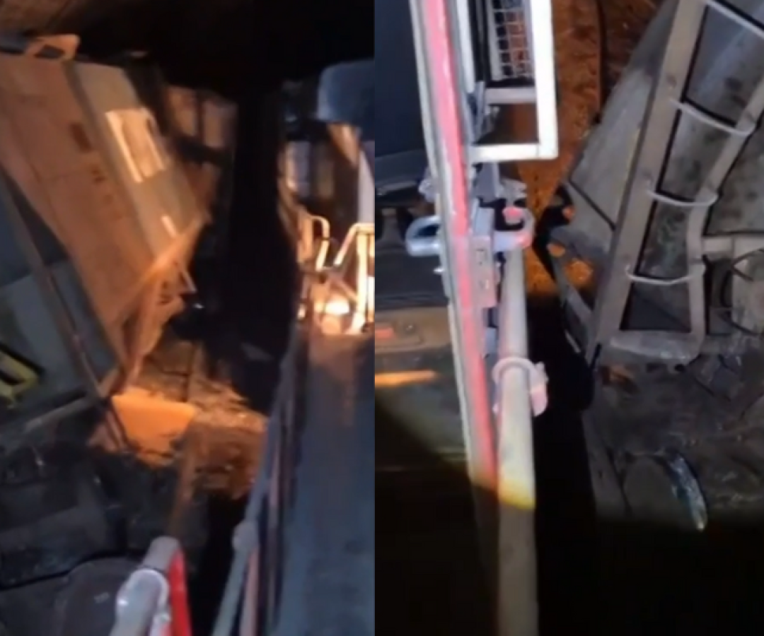 Um trem carregado com milho descarrilou parcialmente na noite desta terça-feira (11), no interior de um túnel localizado em um trecho...