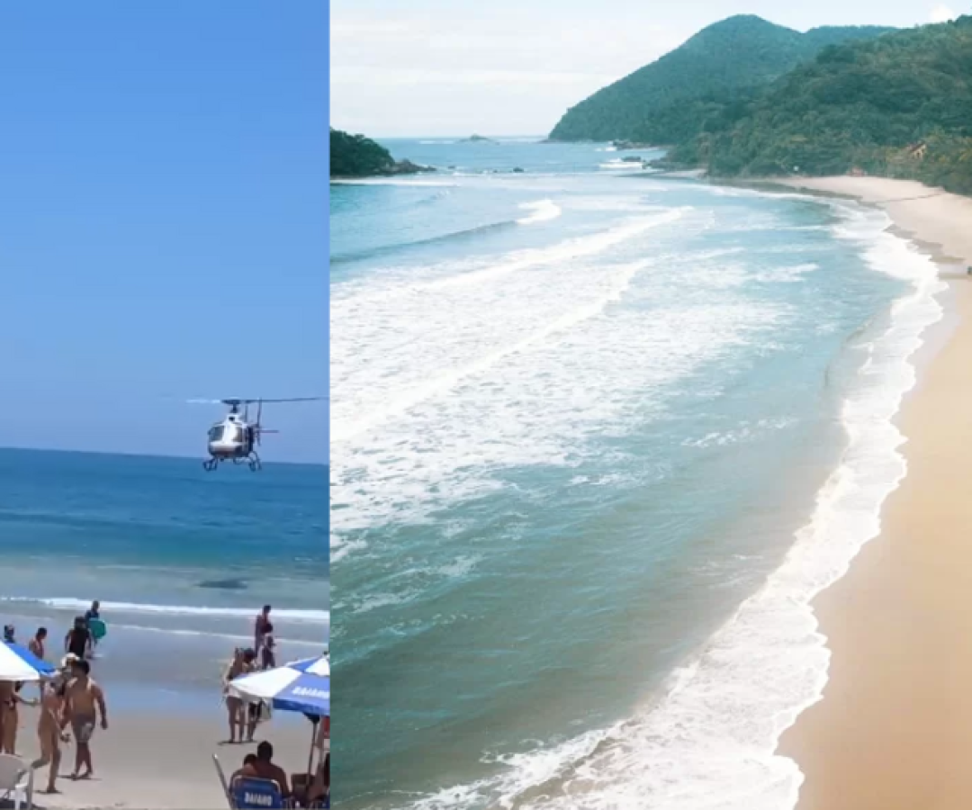 Dois turistas morreram afogados em praias de Guarujá, no litoral de São Paulo, entre domingo (21) e a manhã desta segunda-feira (22).