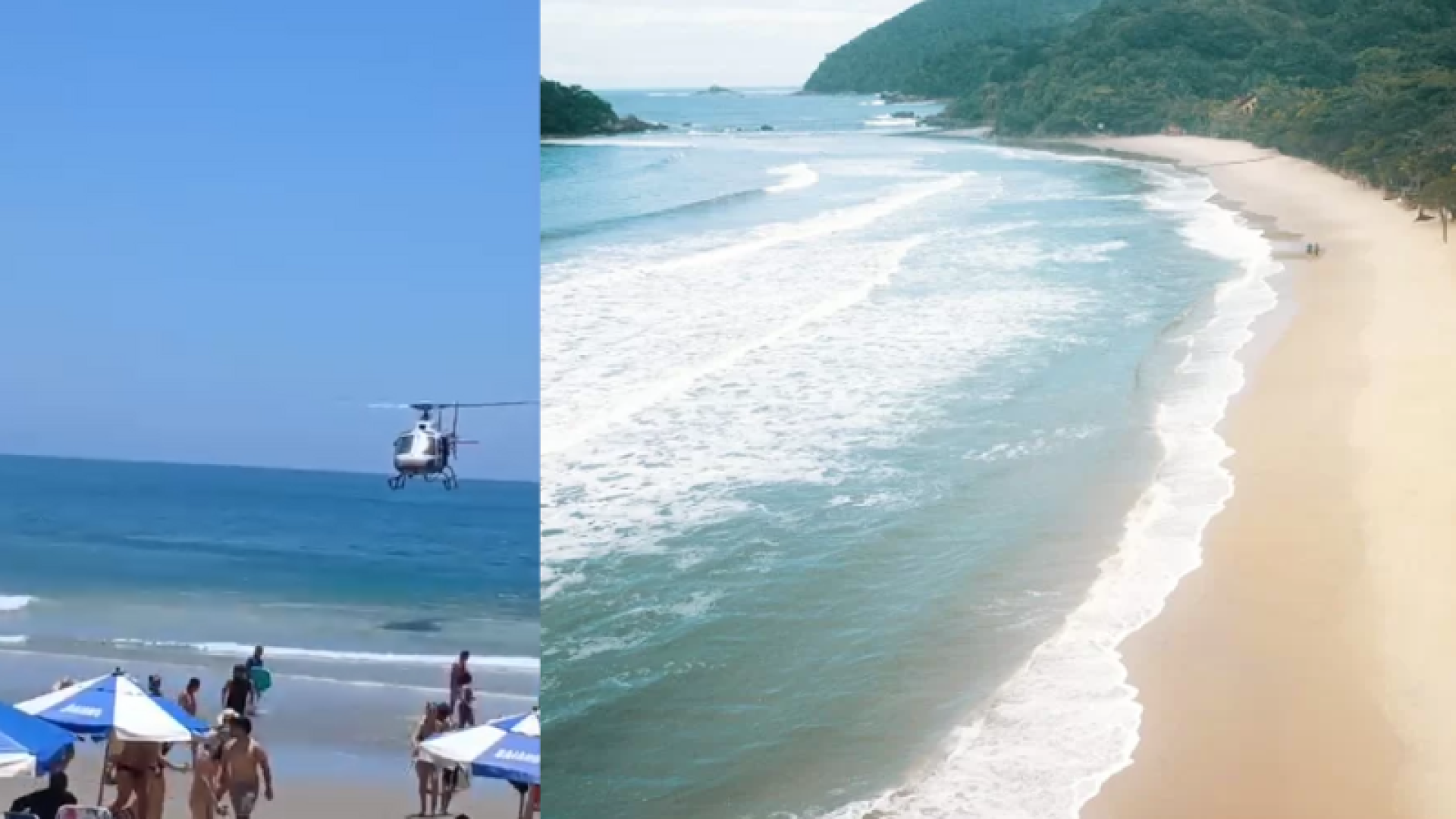 Dois turistas morreram afogados em praias de Guarujá, no litoral de São Paulo, entre domingo (21) e a manhã desta segunda-feira (22).