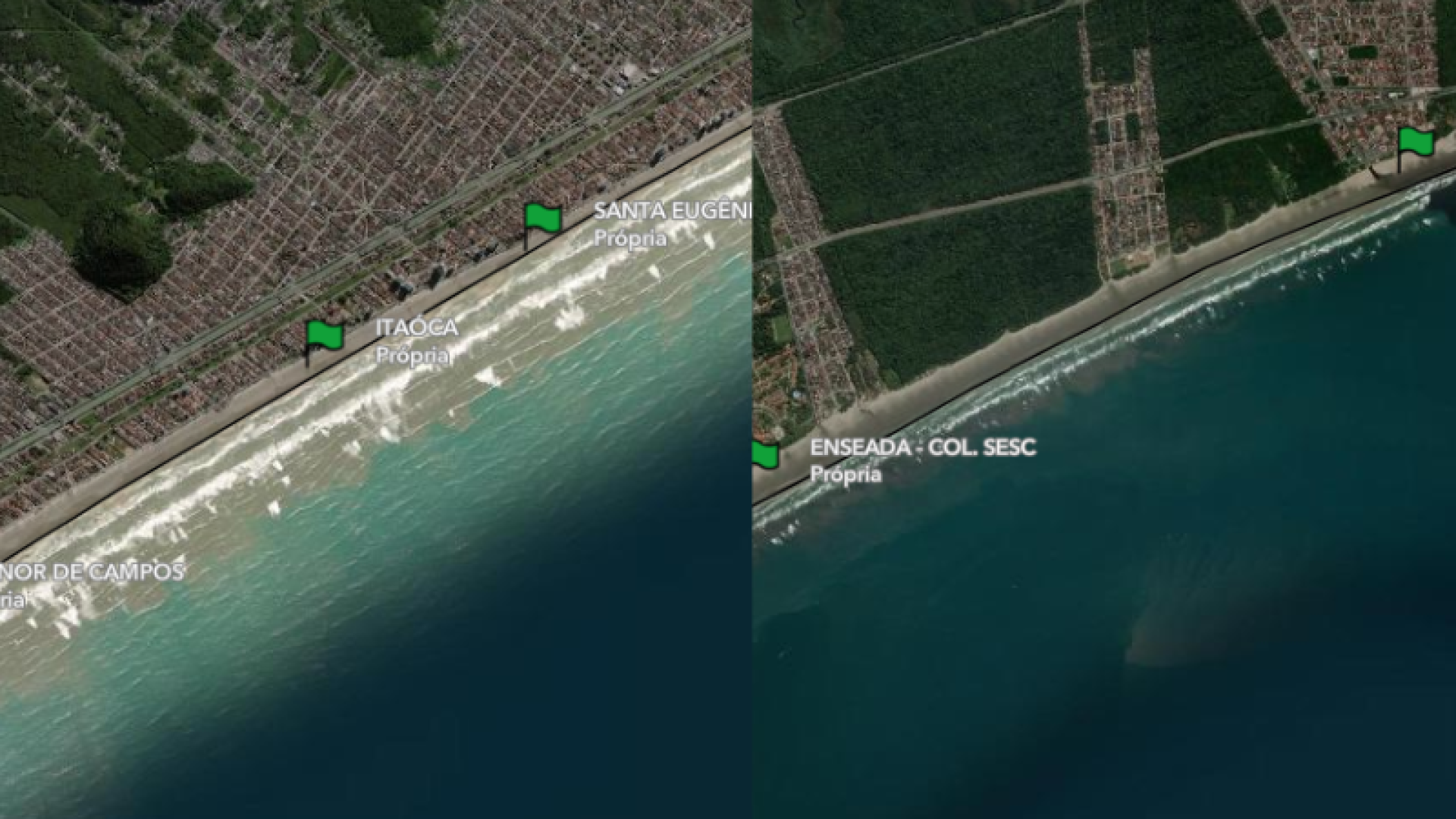 Bertioga e Mongaguá, no litoral de São Paulo, são destaques positivos no mais recente boletim de balneabilidade da Companhia...