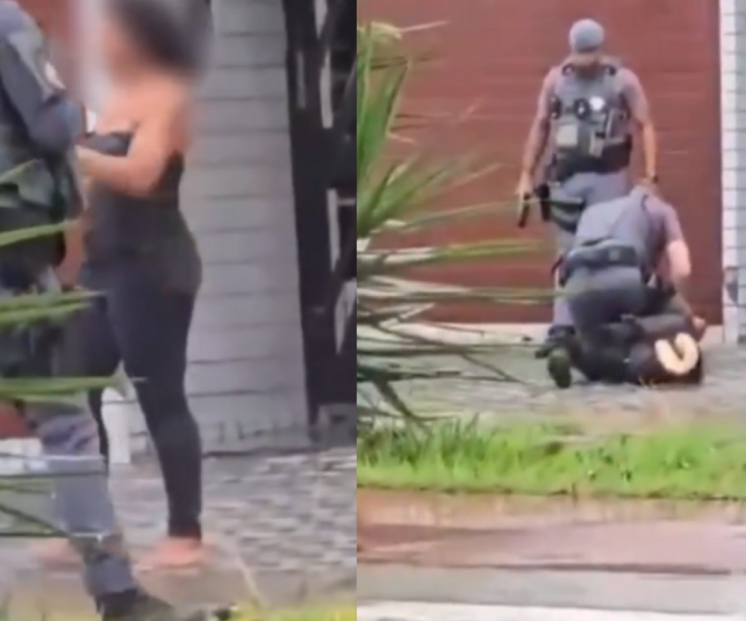 Uma mulher em aparente surto psicológico foi contida pela Polícia Militar na manhã desta segunda-feira (19), no bairro do Embaré...